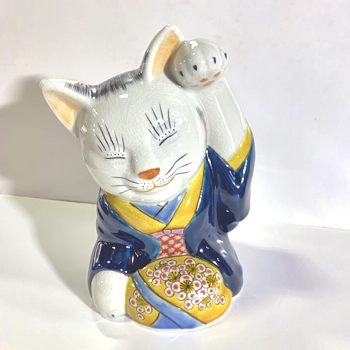 Kanazawa Kutani Yaki Maneki-Neko